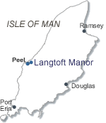 Map showing location of Langtoft Manor